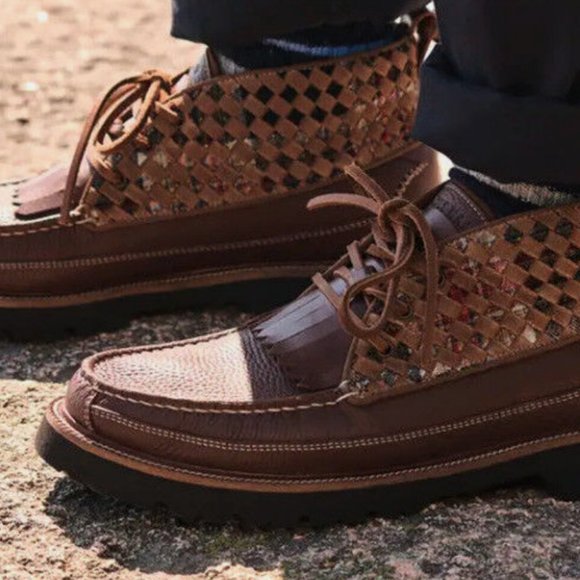 Cole Haan x Pendleton America Classic Leather Woven CHUKKA/ Moccasin MSRP$328 main image 11